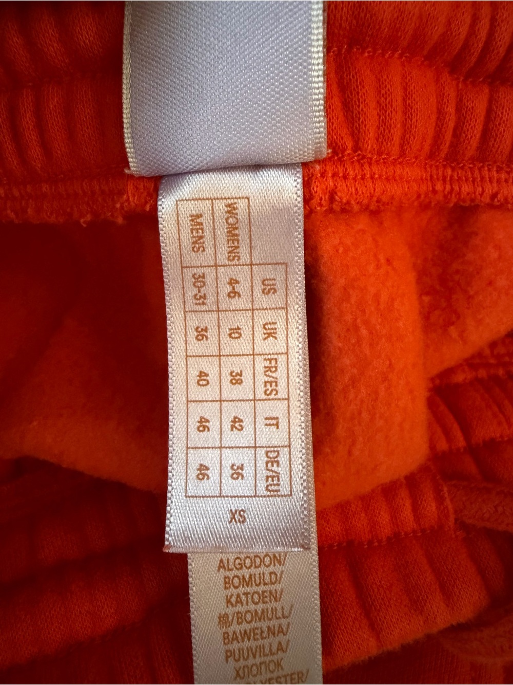 Savage X Fenty Orange Fleece Sweatpants Joggers XS - Picture 12 of 14